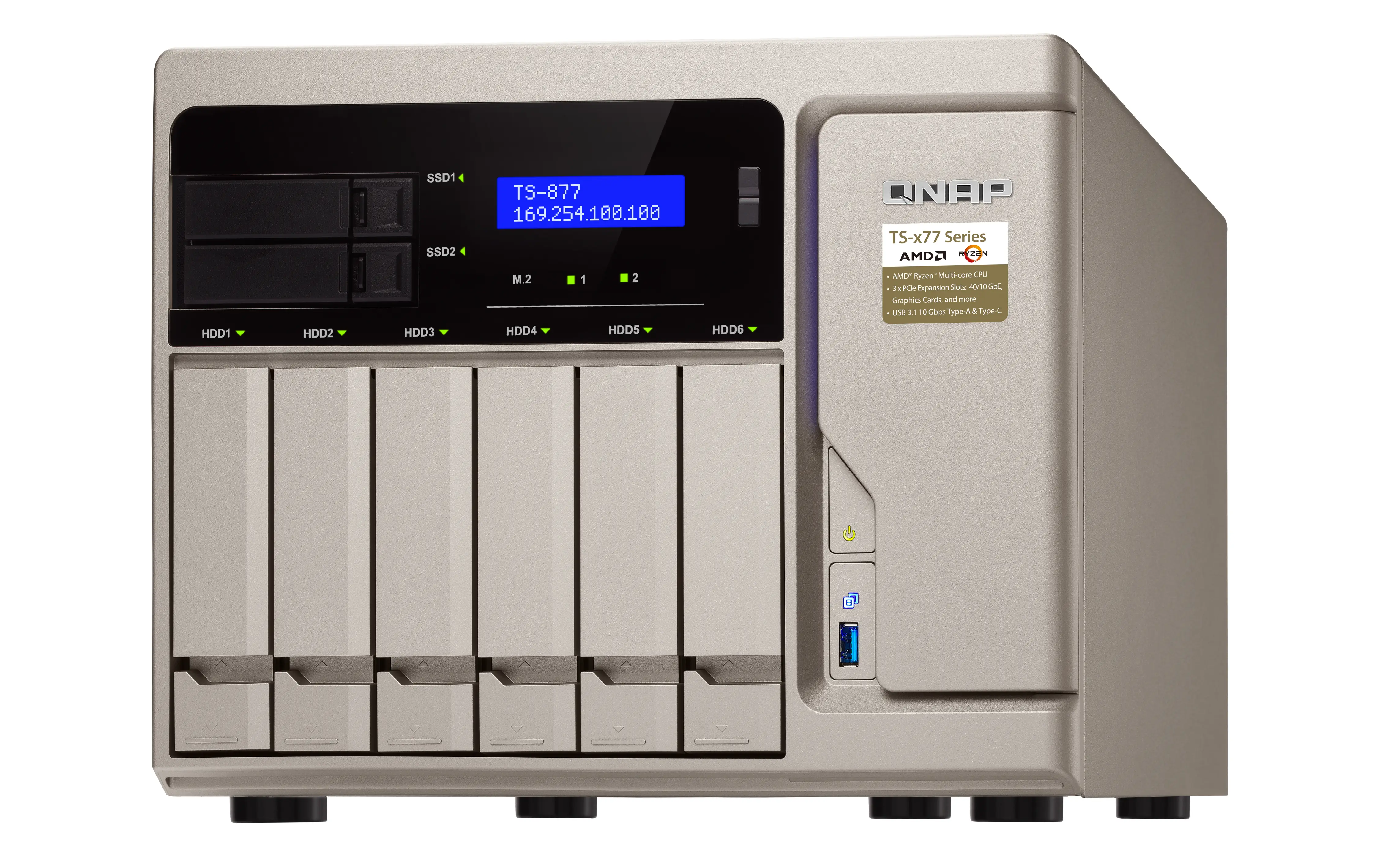 QNAP TS-877 8 GB TS-877-1600-8G/36TB-REDP Thumbnail 3