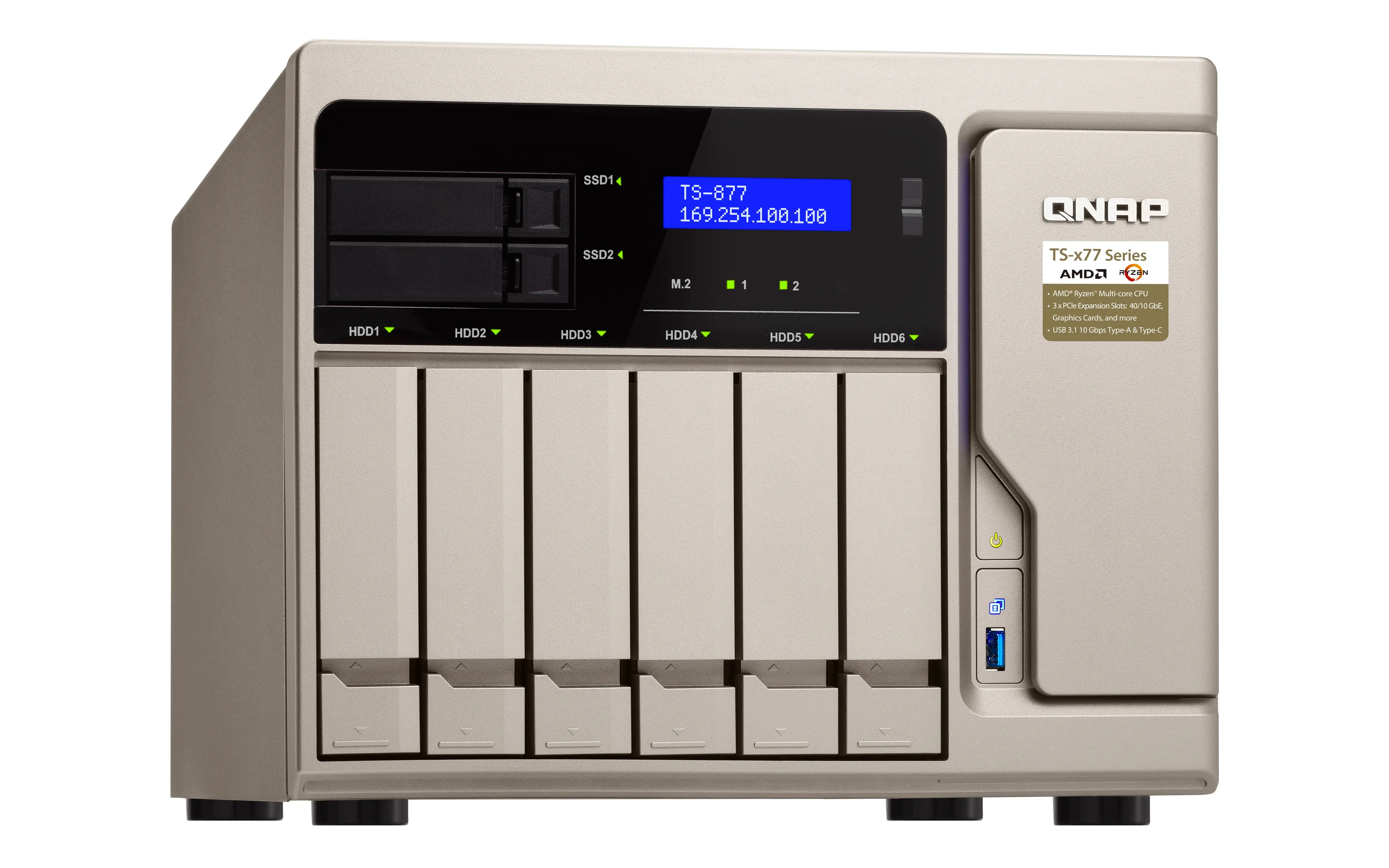 QNAP TS-877 8 GB TS-877-1600-8G/36TB-REDP Thumbnail 4