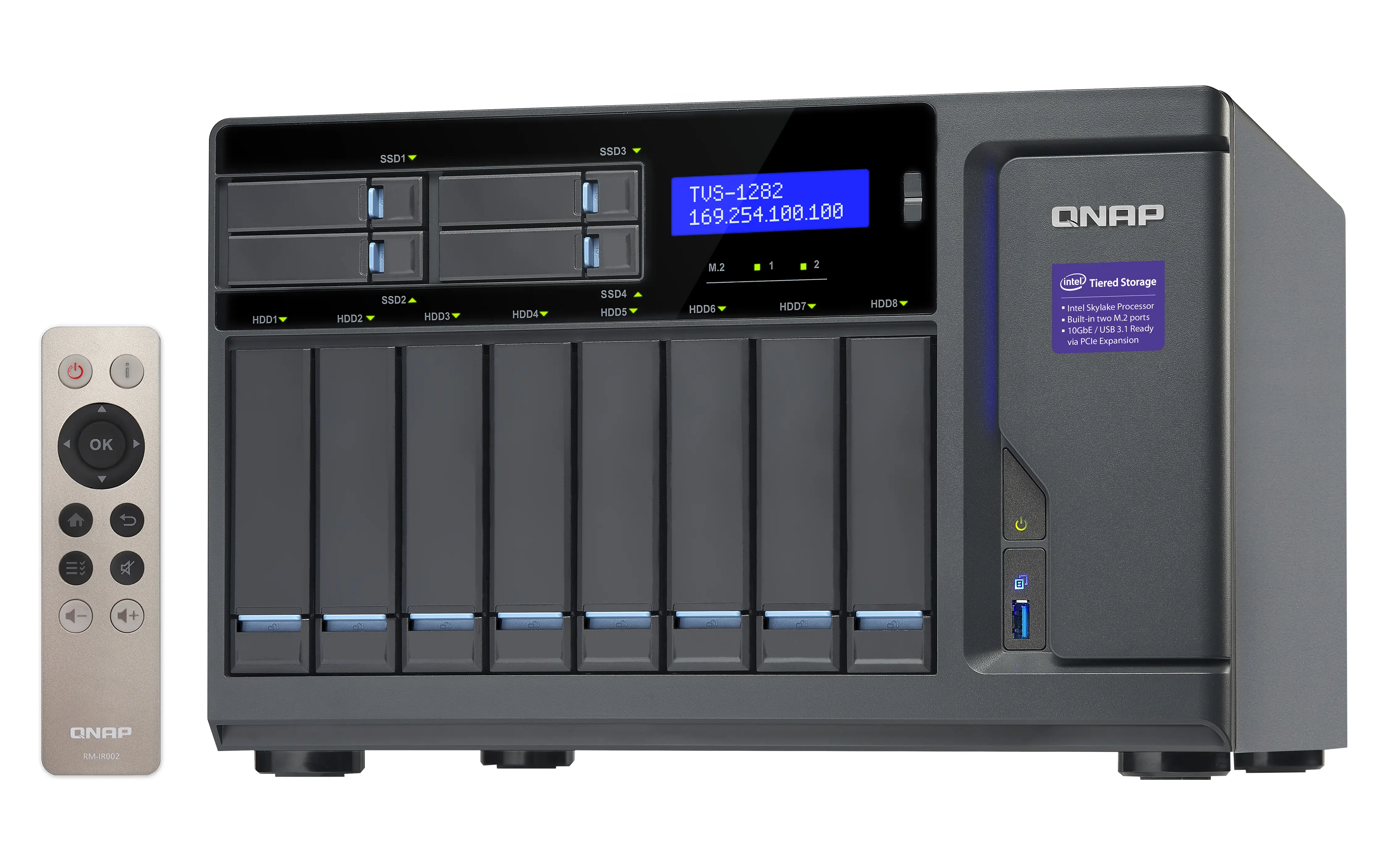 QNAP TVS-1282 32 GB TVS-1282-I7-32G/96TB-G Thumbnail 1