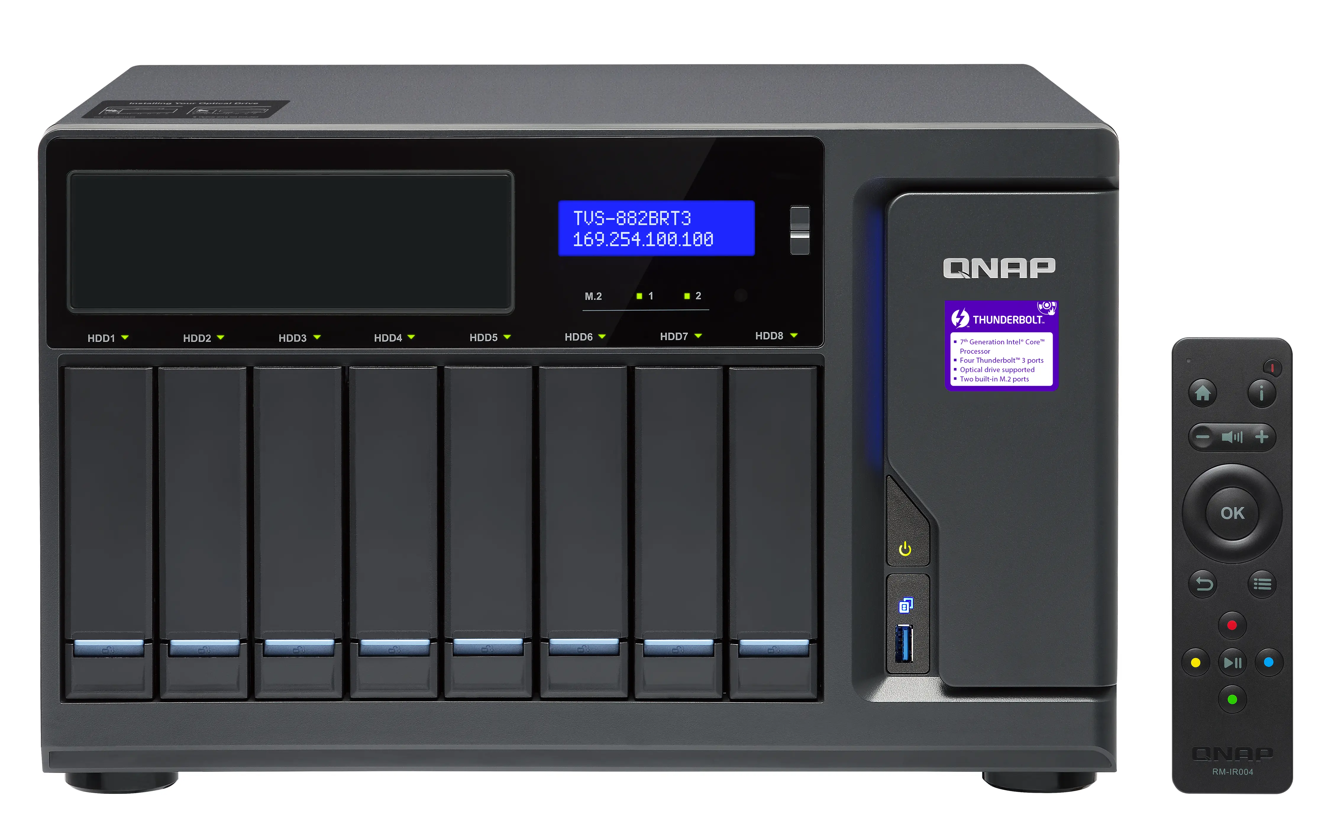 QNAP TVS-882BRT3 32 GB TVS-882BRT3-I7-32G + 8X ST4000NE0025