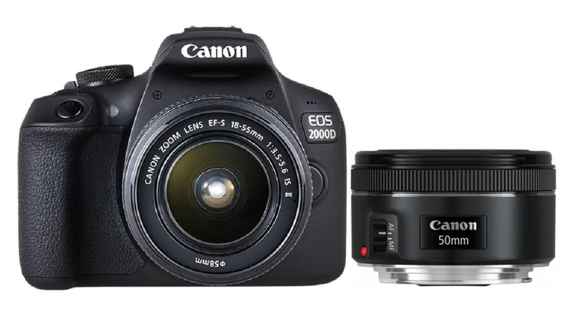 Canon EOS 2000D + EF-S 18-55 IS II + EF 50mm 2728C068