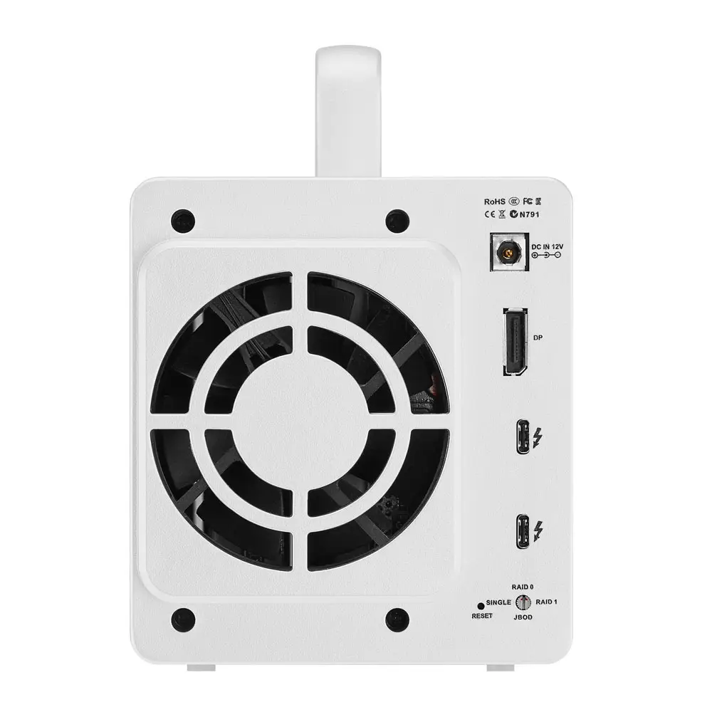 TerraMaster D2 Thunderbolt 3 D2-THUNDERBOLT3/24TB-IW Thumbnail 4