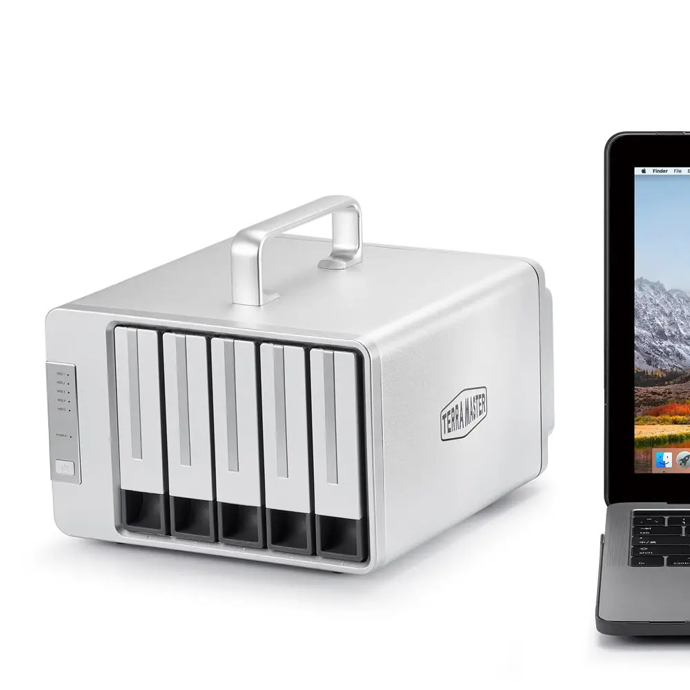 TerraMaster D5 Thunderbolt 3 D5-THUNDERBOLT3/20TB-IW Thumbnail 6