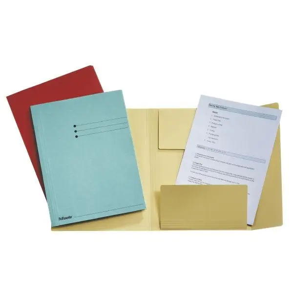 Leitz Esselte Folder with 3 flaps A4, Grey 1033307
