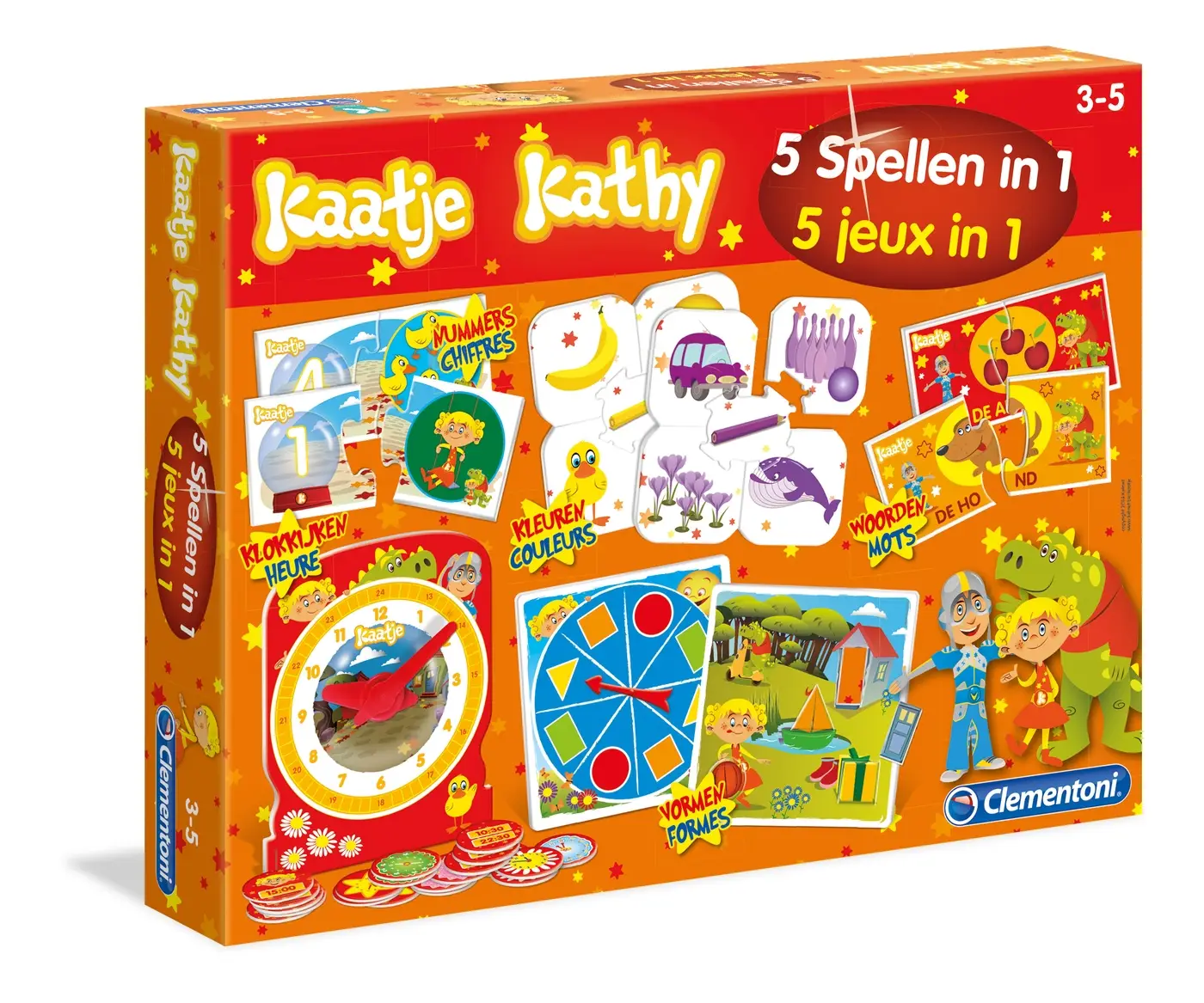 Clementoni Kaatje 5in1 Edu Games 66537 Eğitici Oyuncak