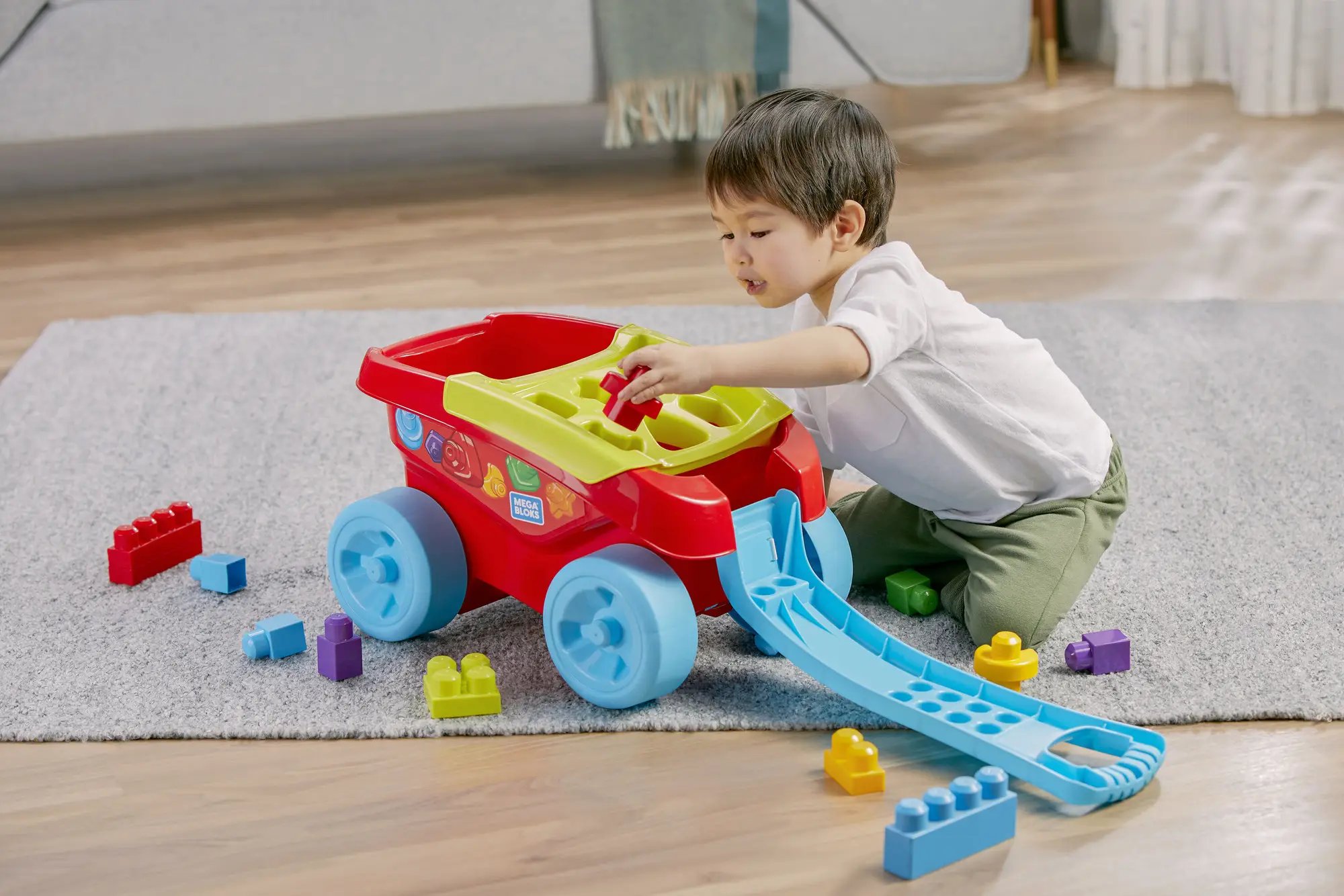 MEGA Shape Sorting Wagon FVJ47 Öğrenme Oyuncakları Thumbnail 15