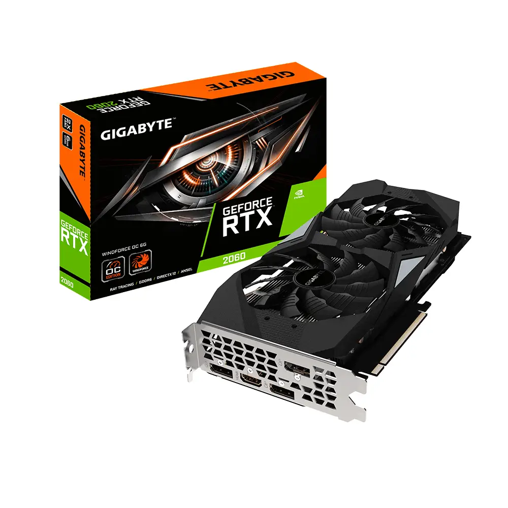 GIGABYTE GV-N2060WF2OC-6GD 6 GB 9VN2060WO6-00-10 GDDR6 Ekran Kartı