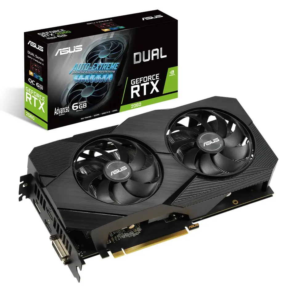 ASUS DUAL-RTX2060-A6G-EVO 6 GB 90YV0CH3-M0NA00 GDDR6 Ekran Kartı