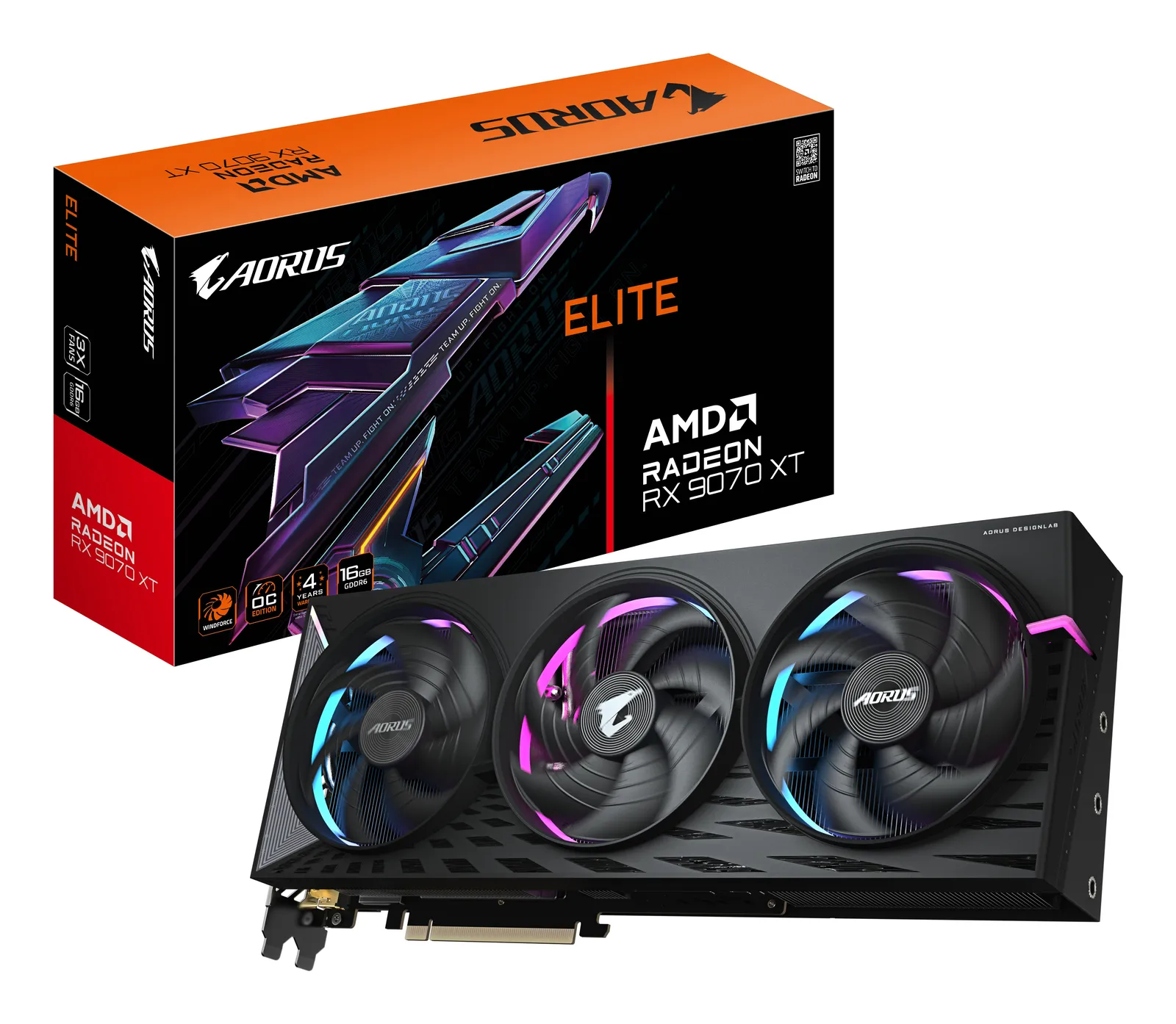 GIGABYTE AORUS Radeon RX 9070 XT ELITE 16G GV-R9070XTAORUS E-16GD GDDR6 Ekran Kartı