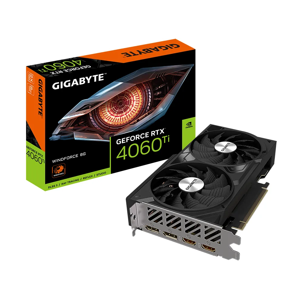 GIGABYTE GeForce RTX 4060 Ti WINDFORCE 8G GV-N406TWF2-8GD GDDR6 Ekran Kartı