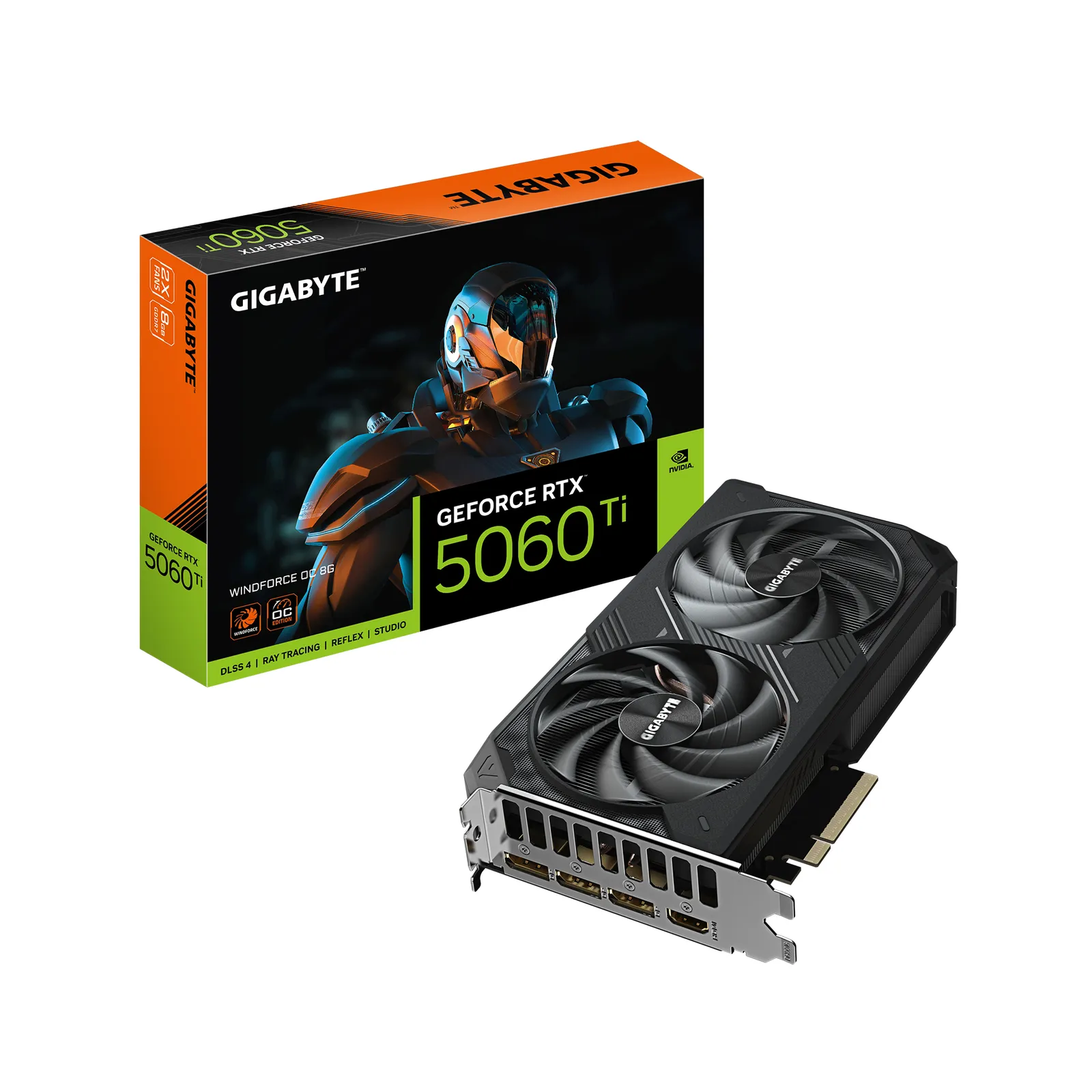 GIGABYTE GeForce RTX 5060 Ti WINDFORCE OC 8G GV-N506TWF2OC-8GD GDDR7 Ekran Kartı