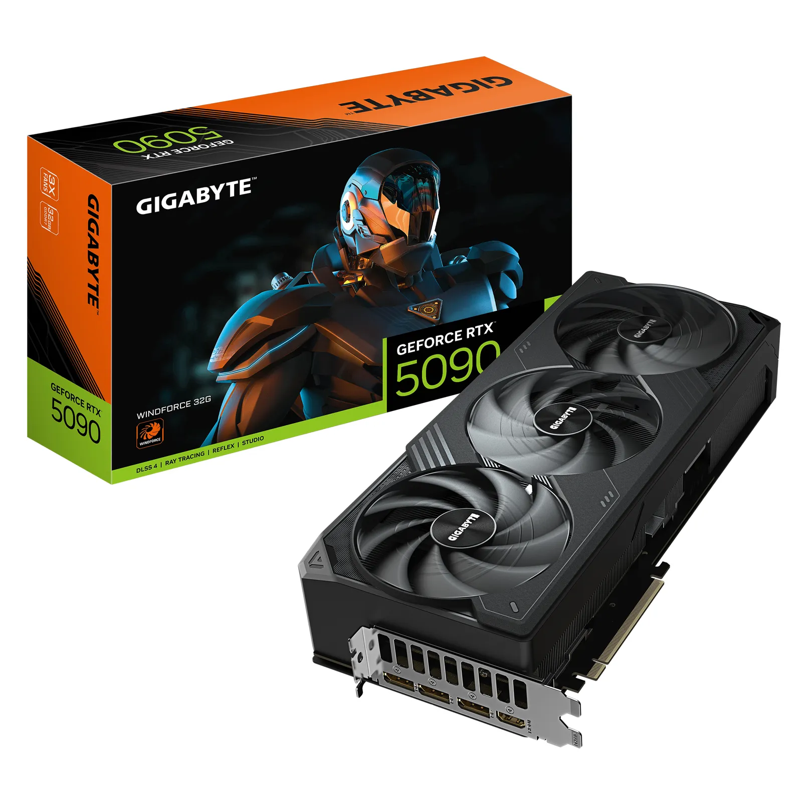 GIGABYTE GeForce RTX 5090 WINDFORCE 32G GV-N5090WF3-32GD GDDR7 Ekran Kartı