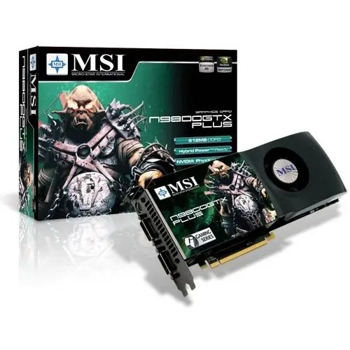 MSI N9800GTXPLUST2D512OC GDDR3 Ekran Kartı