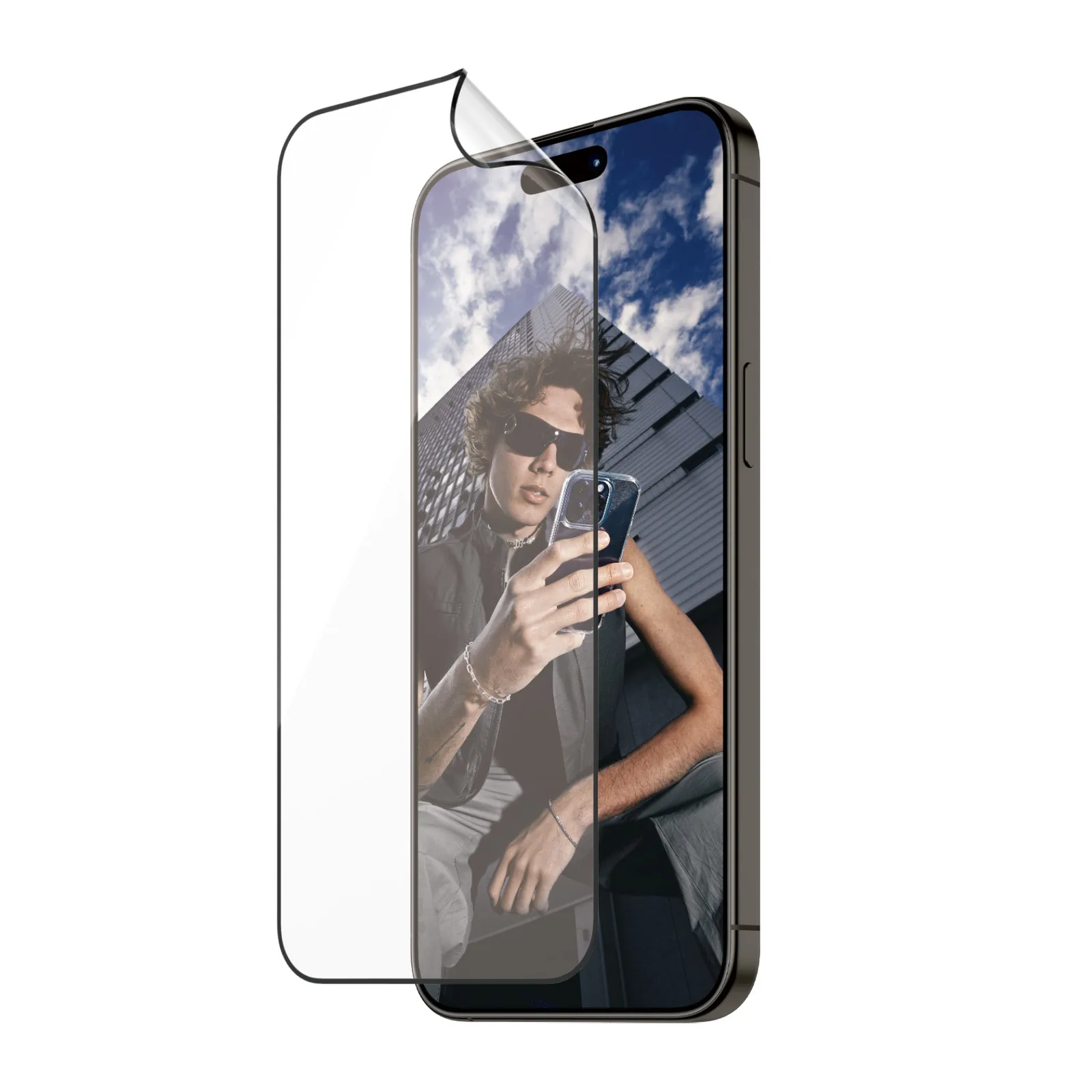 PanzerGlass® ECO MATRIX Screen Protector with D3O® iPhone 15 Pro Max | Ultra-Wide Fit w. AlignerKit 2820 Ekran Koruyucu
