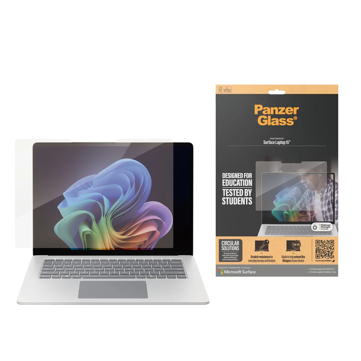 PanzerGlass® Screen Protector Microsoft Surface Laptop 7th Edition 15'' | Ultra-Wide Fit 6276 Thumbnail 1