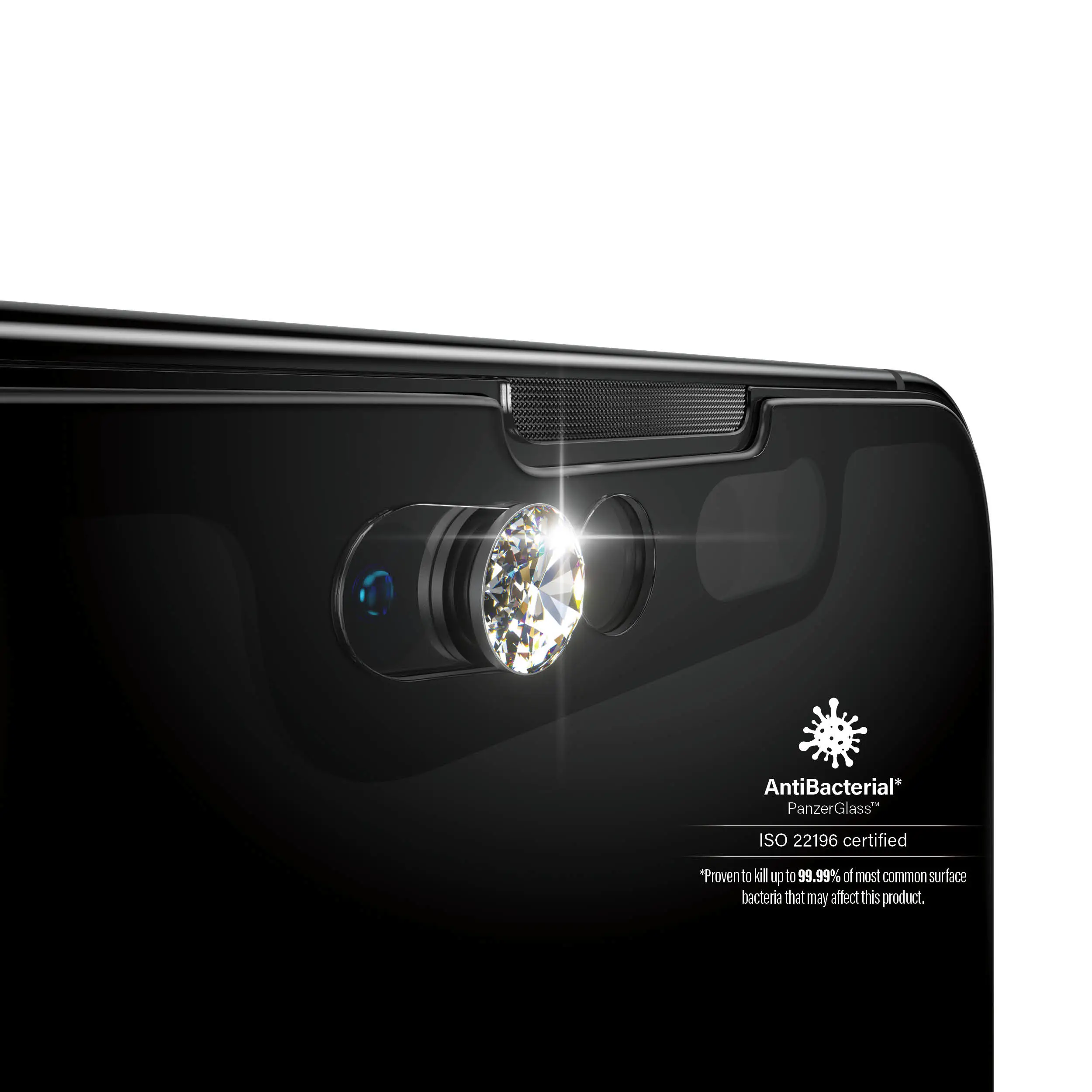 PanzerGlass® CamSlider® Screen Protector iPhone 13 Pro Max - Embellished w. crystals from Swarovski® | Edge-to-Edge 2752 Ekran Koruyucu
