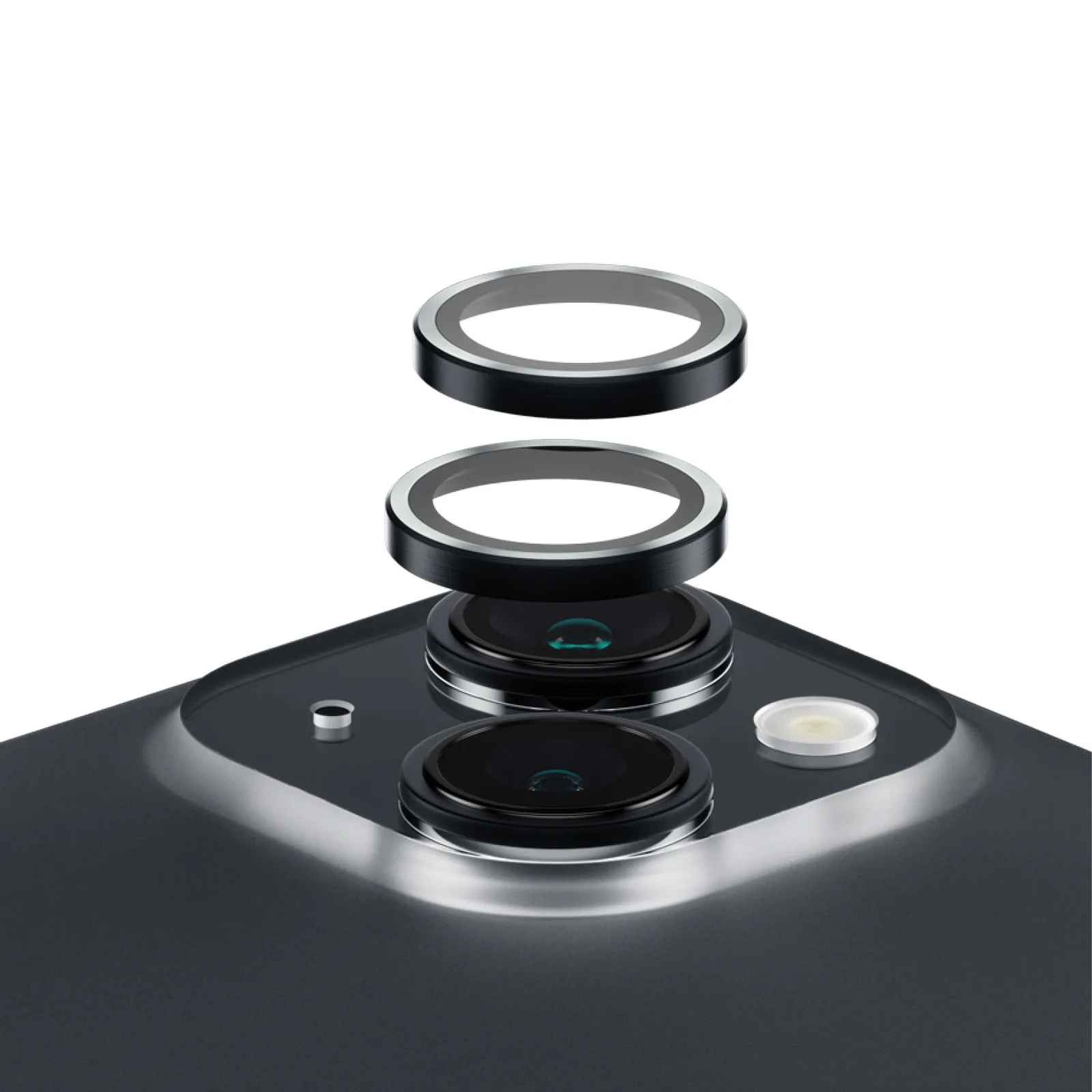 PanzerGlass® Hoops® Camera Lens Protector Black iPhone 15 | 15 Plus 1138 Thumbnail 0