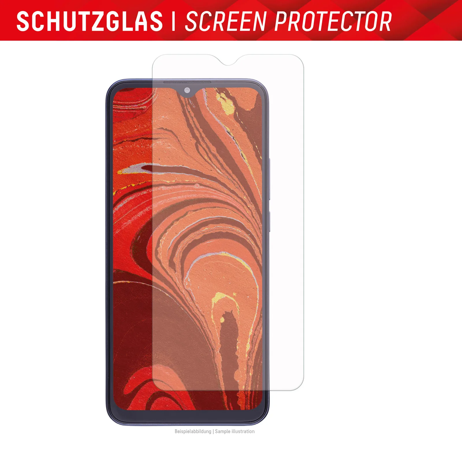 Displex Screen Protector (10H) for Xiaomi Redmi 12C, Eco Mounting Frame, scratch resistant 01817 Thumbnail 6