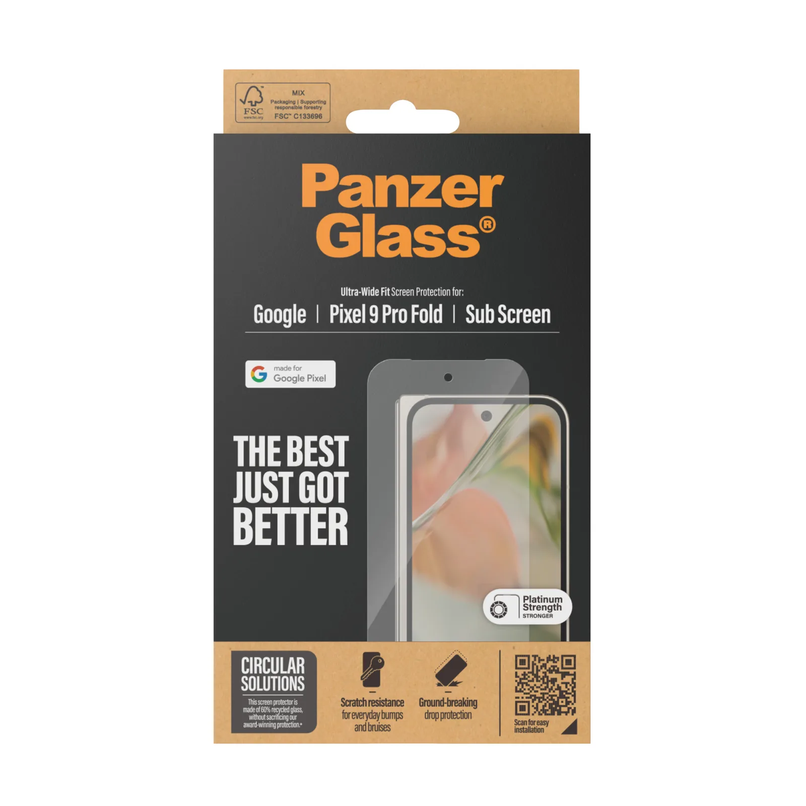PanzerGlass® Screen Protector Google Pixel 9 Pro Fold | Ultra-Wide Fit 4788 Thumbnail 4