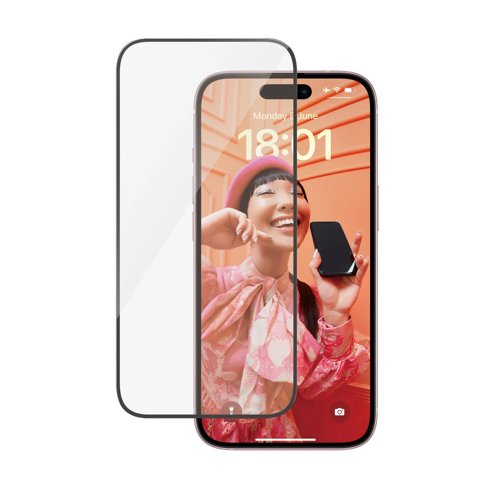 PanzerGlass® Screen Protector iPhone 15 | Ultra-Wide Fit w. EasyAligner 2809 Ekran Koruyucu