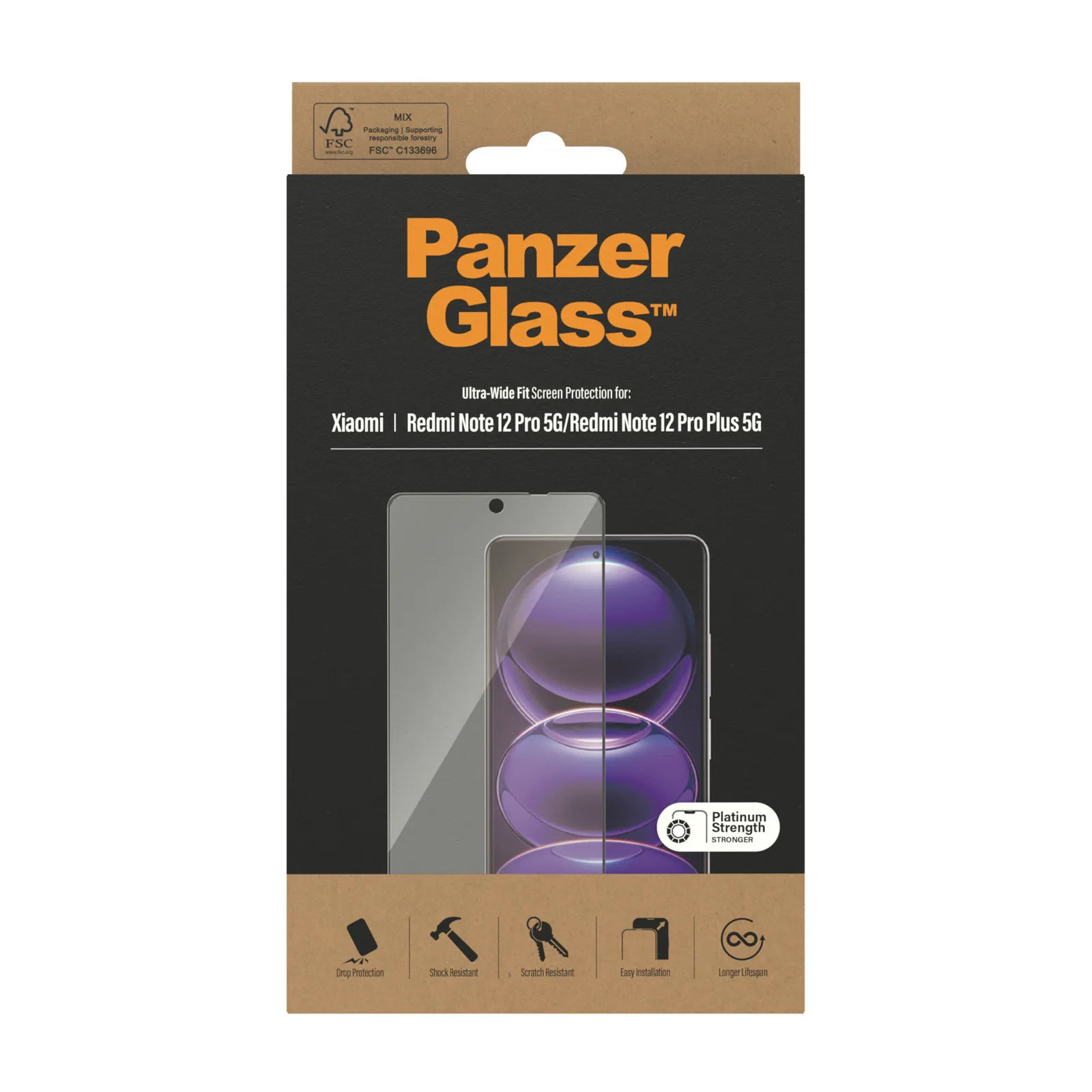 PanzerGlass® Screen Protector Xiaomi Redmi Note 12 Pro | 12 Pro Plus | Poco X5 Pro | Ultra-Wide Fit 8054 Thumbnail 6