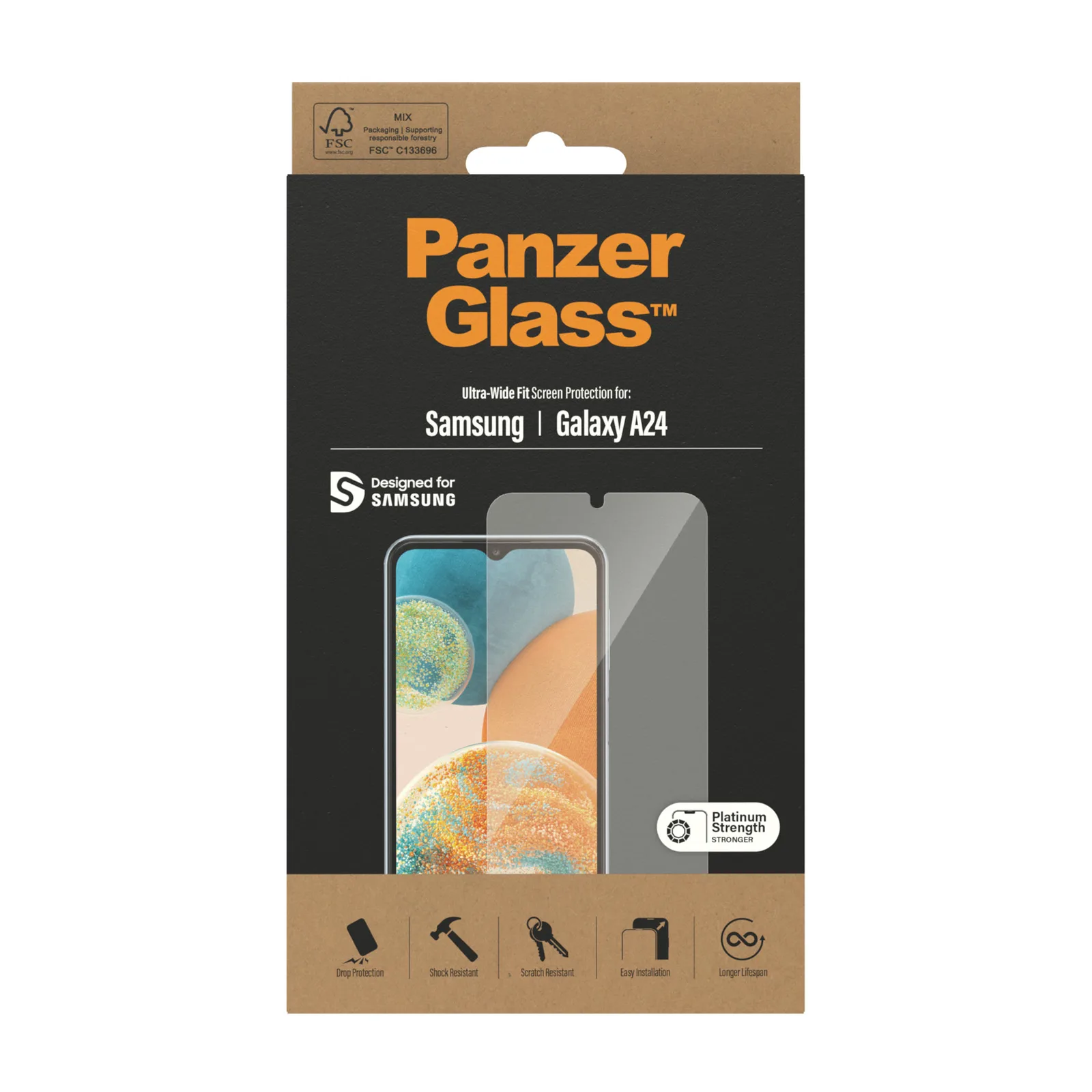 PanzerGlass® Screen Protector Samsung Galaxy A24 | Ultra-Wide Fit 7326 Thumbnail 4