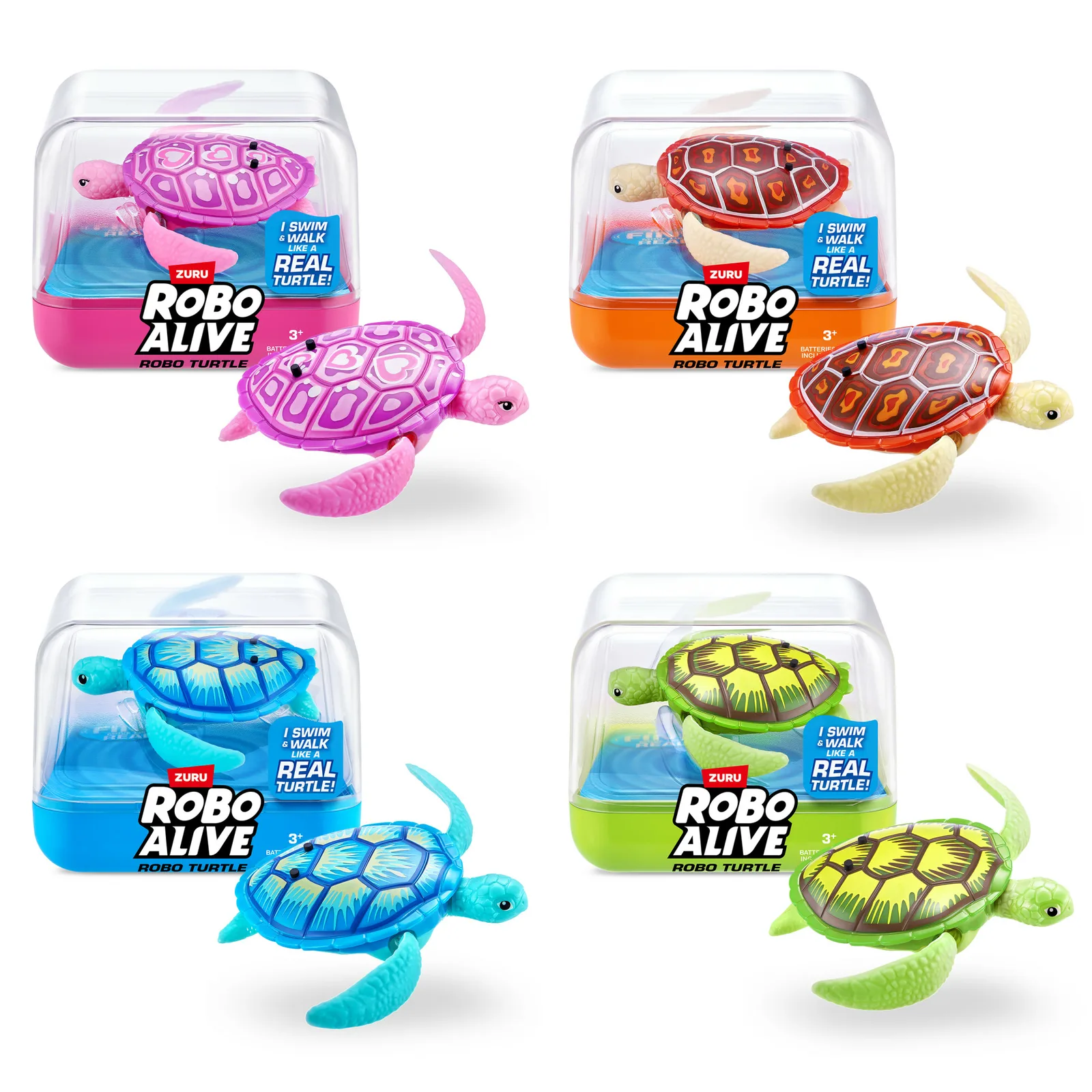 ZURU Robo Turtle 7192 Kaplumbağa Oyuncak Figür Ekran Koruyucu