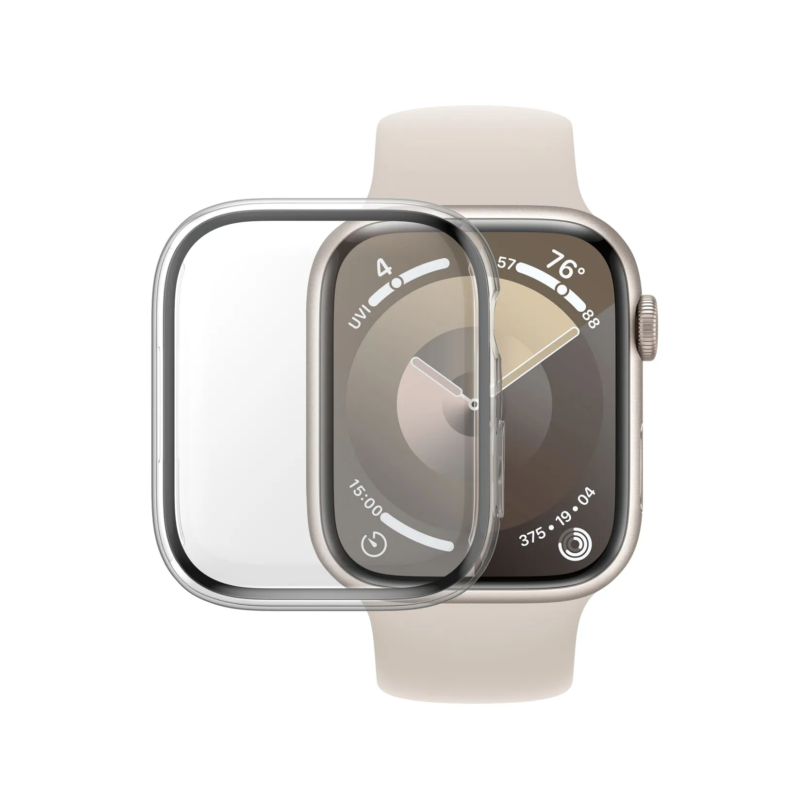 PanzerGlass® Full Body Transparent w. D3O® Apple Watch Series 9 | 45mm 3687 Ekran Koruyucu