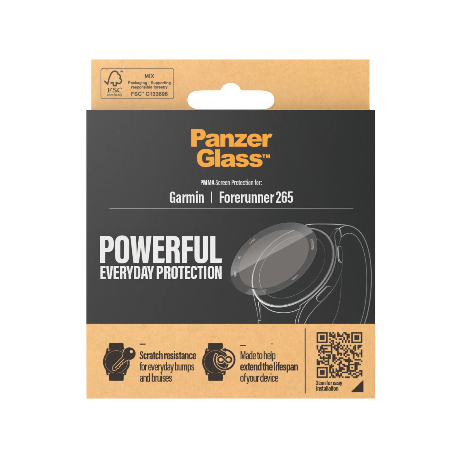 PanzerGlass® Screen Protector Garmin Forerunner 265 3694 Thumbnail 4