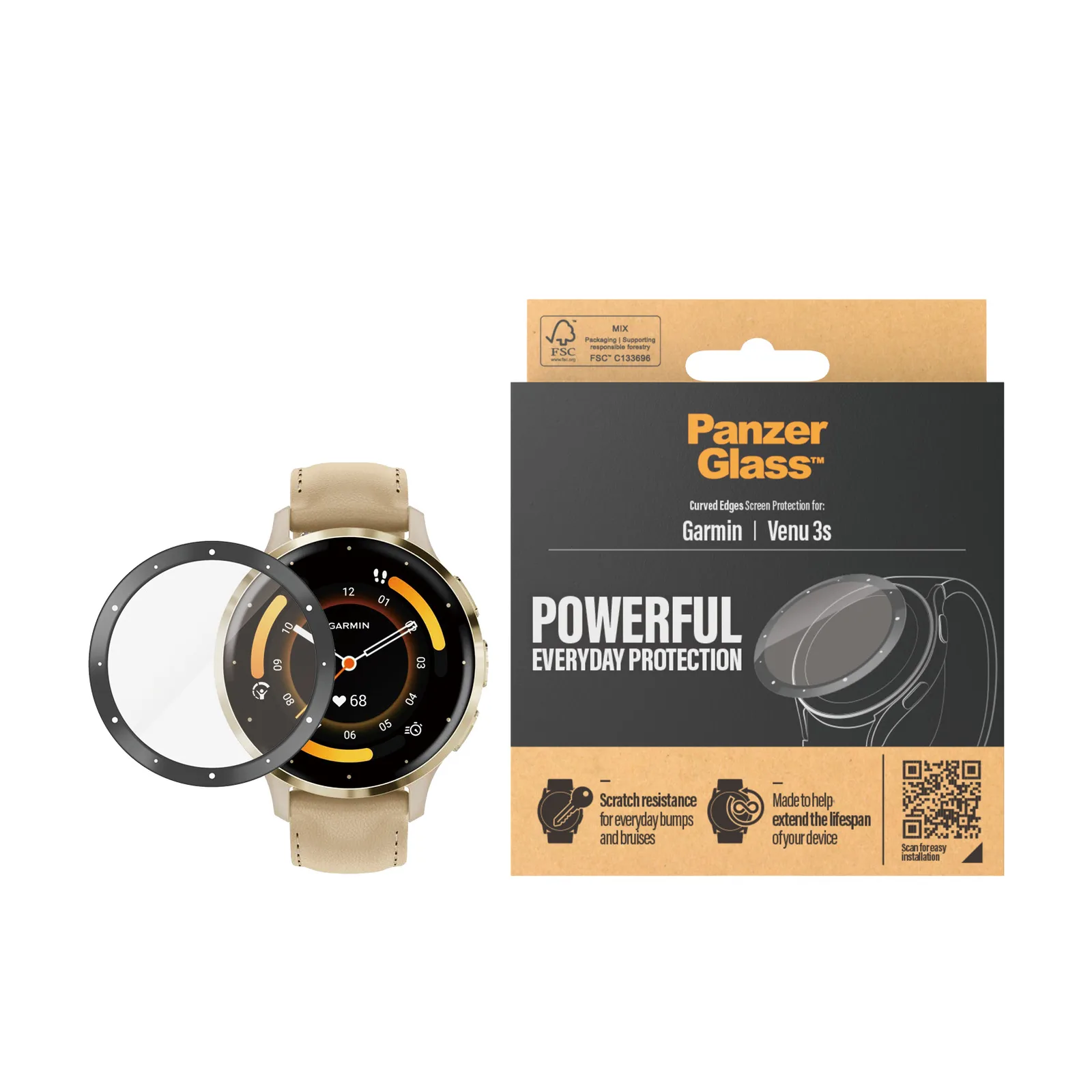 PanzerGlass® Screen Protector Garmin Venu 3s 3700 Thumbnail 1