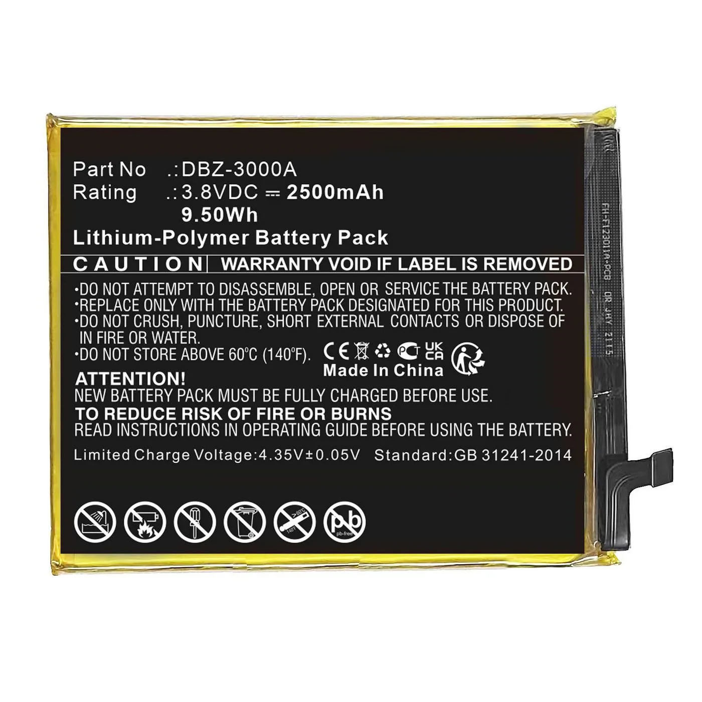 CoreParts MBXMP-BA1826 Batarya / Pil Cep Telefonu Yedek Parçası Ekran Koruyucu