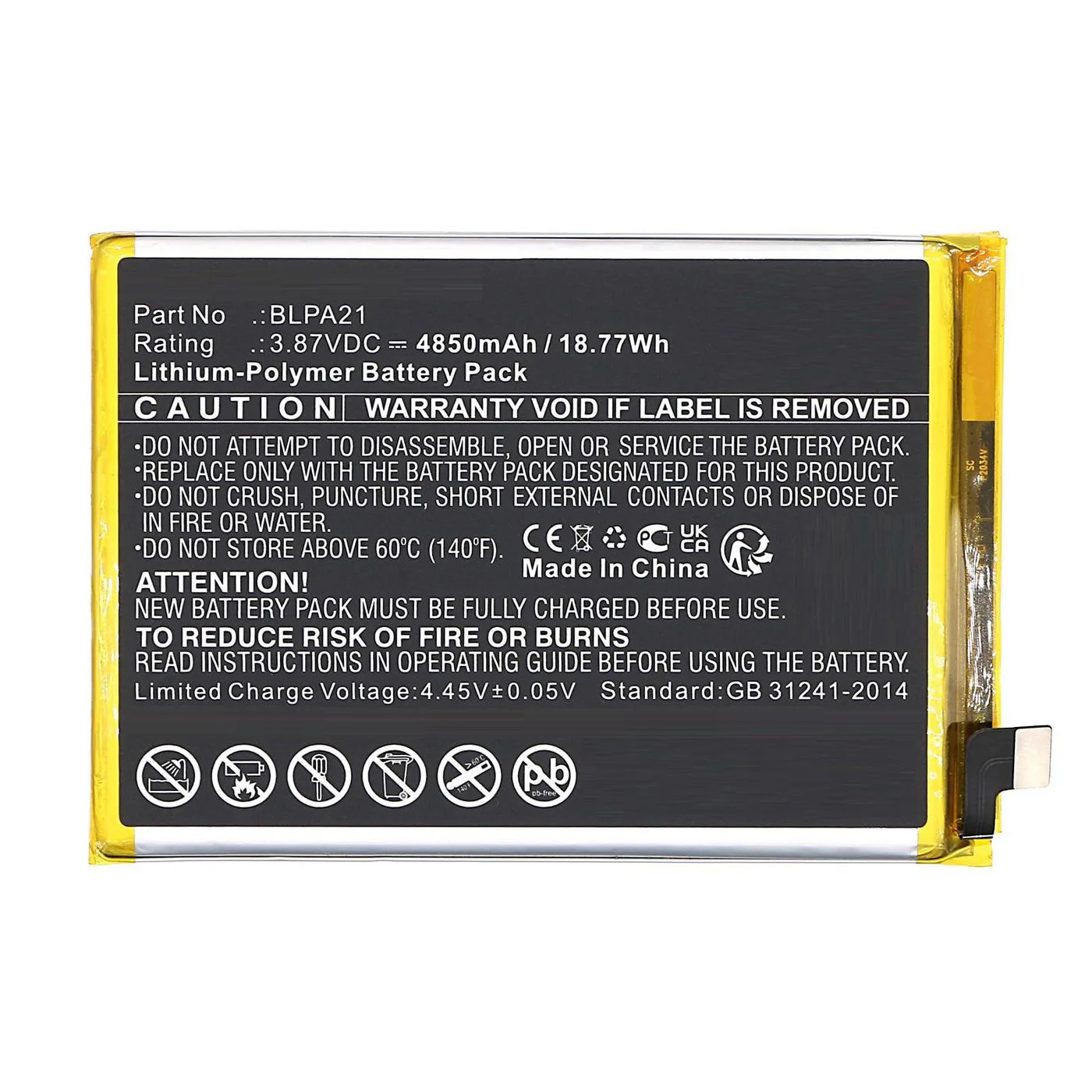 CoreParts MBXMP-BA1830 Batarya / Pil Cep Telefonu Yedek Parçası Ekran Koruyucu