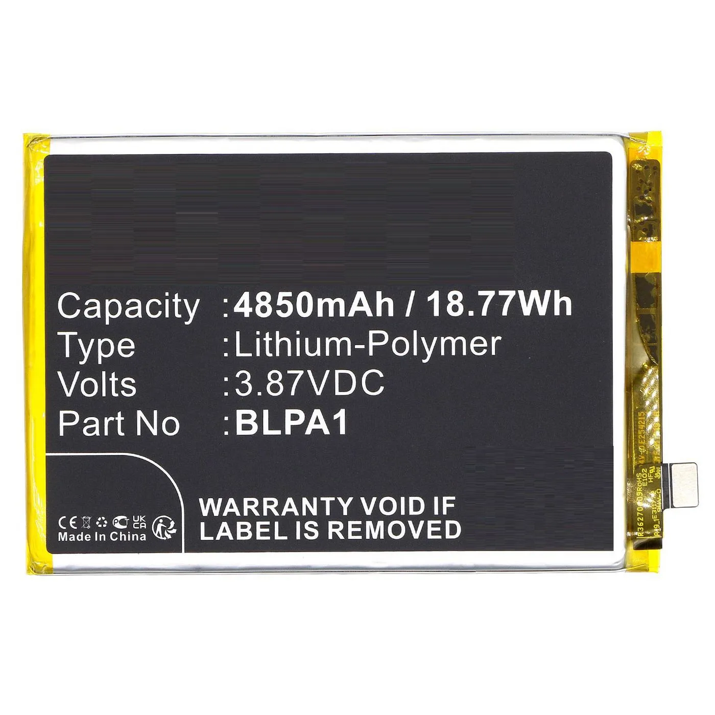 CoreParts MBXMP-BA1832 Batarya / Pil Cep Telefonu Yedek Parçası Ekran Koruyucu