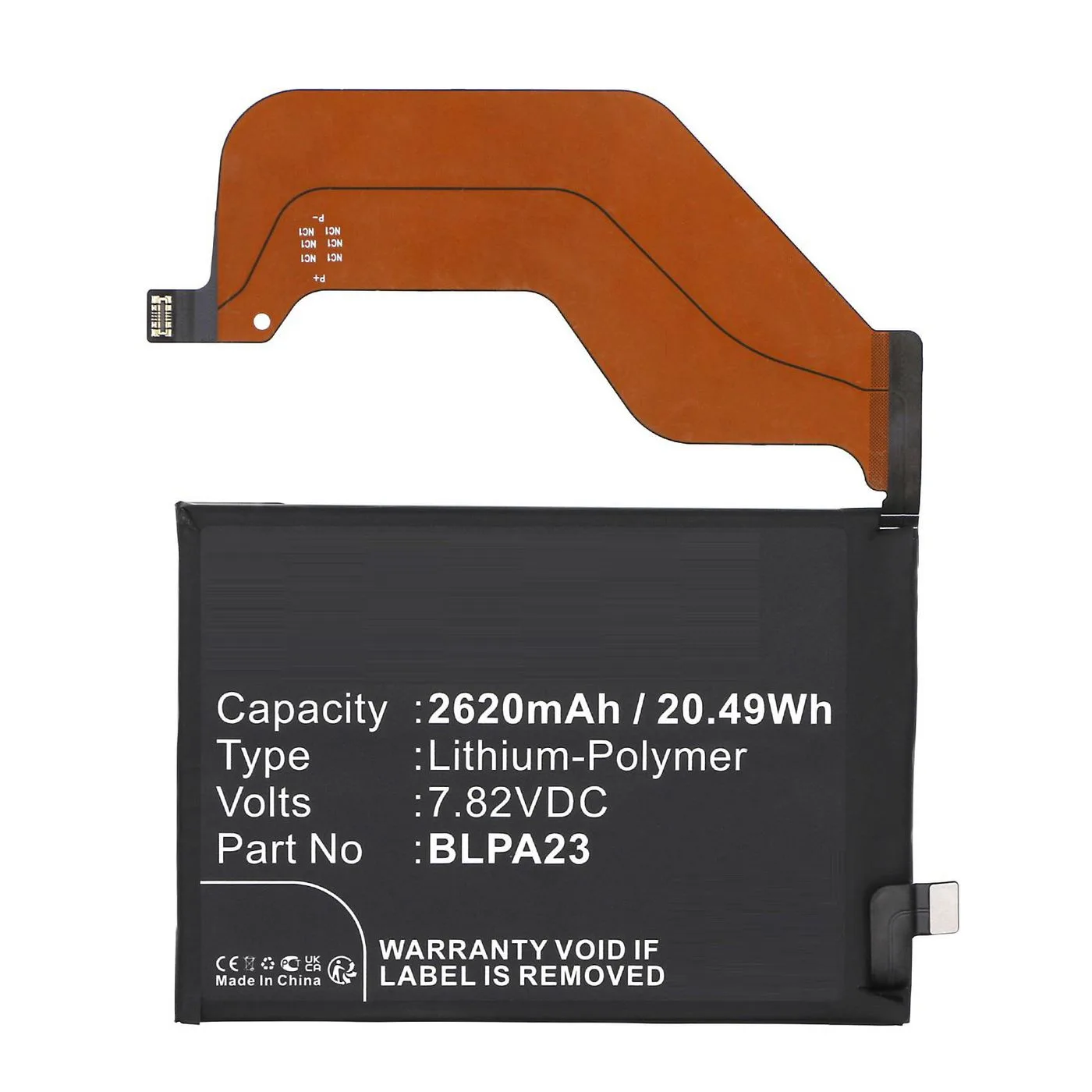 CoreParts MBXMP-BA1834 Batarya / Pil Cep Telefonu Yedek Parçası Ekran Koruyucu