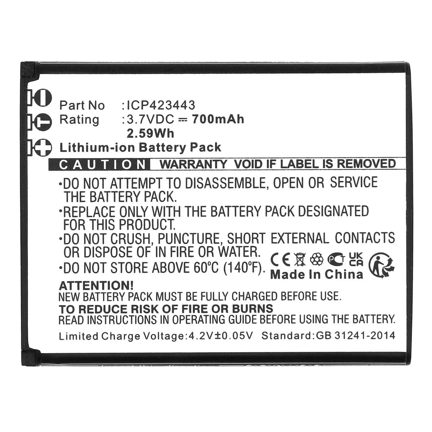 CoreParts MBXMP-BA1835 Batarya / Pil Cep Telefonu Yedek Parçası Ekran Koruyucu