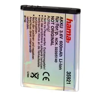 Hama Battery 3,6V/600mAh Li-Ion 00035921 Cep Telefonu Yedek Parçası