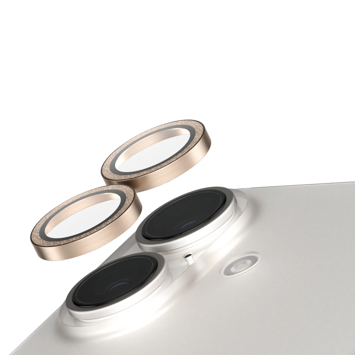 PanzerGlass SAFE. by PanzerGlass® Camera Lens Protector Glitter Gold iPhone 16 | 16 Plus SAFE95894