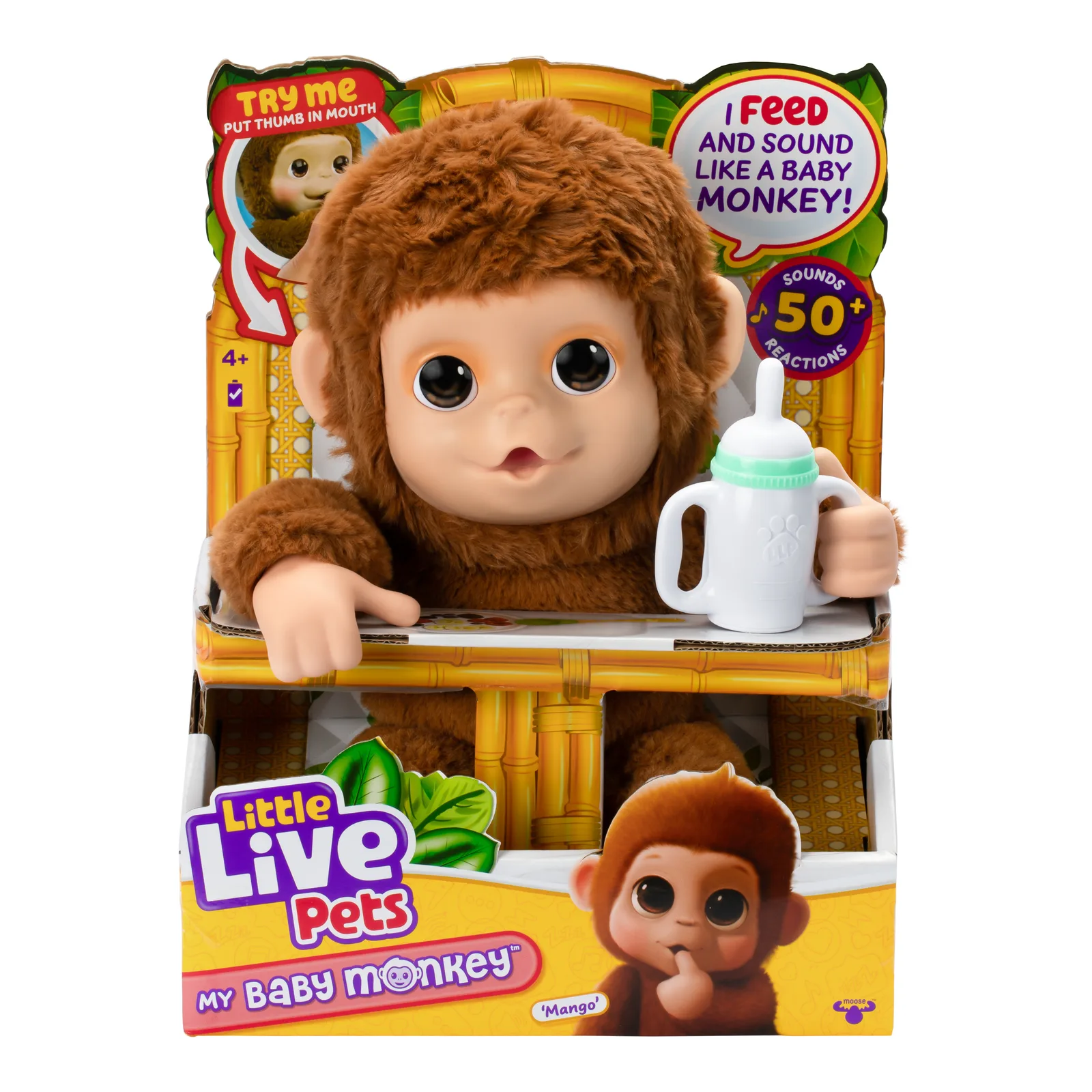 Moose Toys My Baby Monkey Mango MS26558 Thumbnail 7