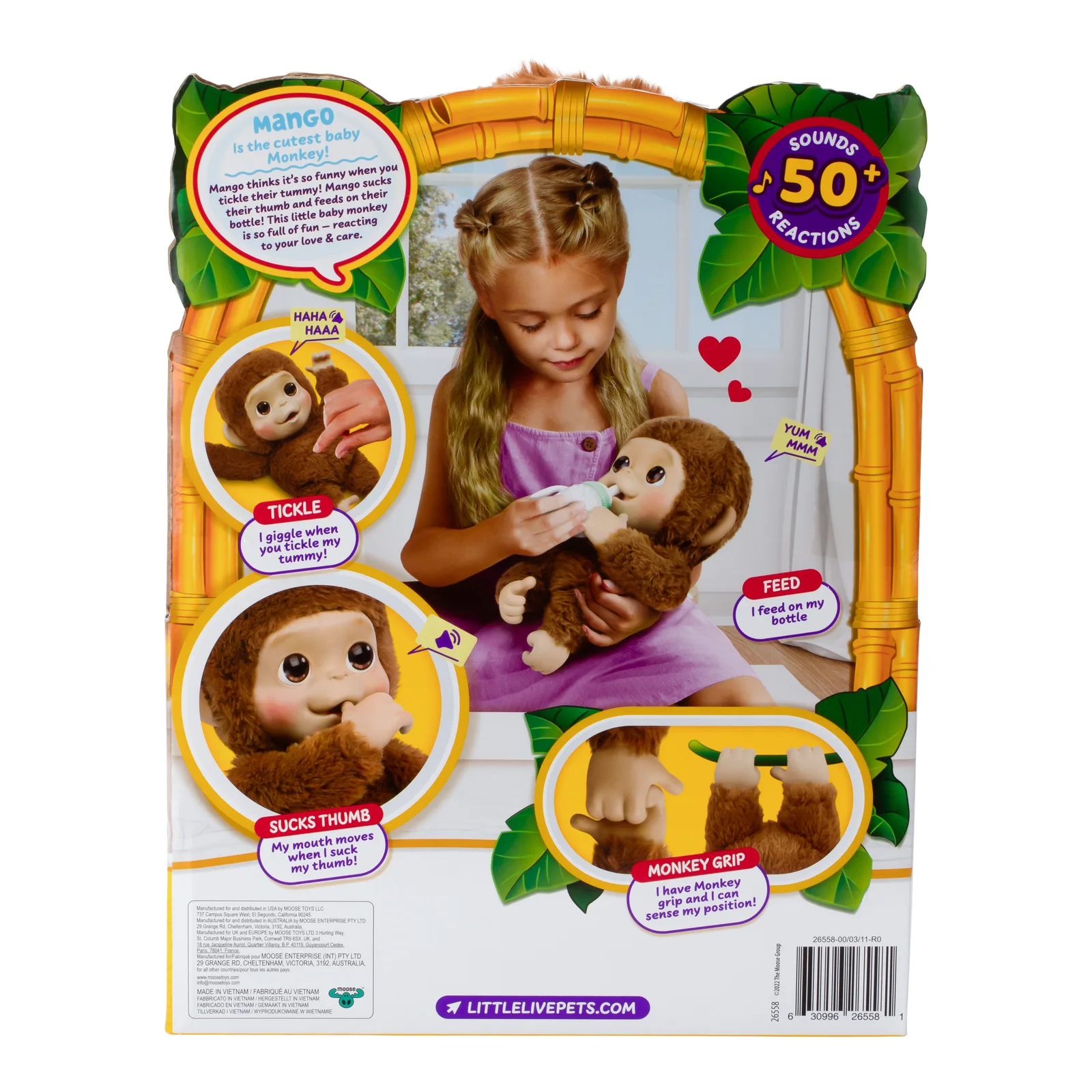 Moose Toys My Baby Monkey Mango MS26558 Thumbnail 9