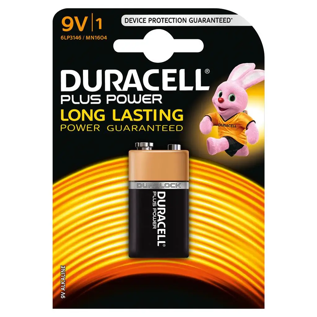 Duracell MN1604 9V 22306 Ev İçi Kullanım Bataryaları