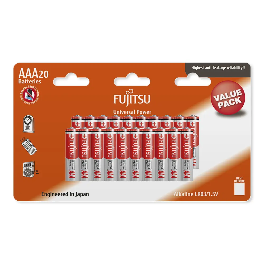 Fujitsu LR03(20B)FU 4976680996802 Ev İçi Kullanım Bataryaları
