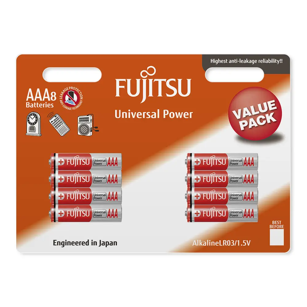 Fujitsu LR03(8B)FU 4976680983901 Ev İçi Kullanım Bataryaları