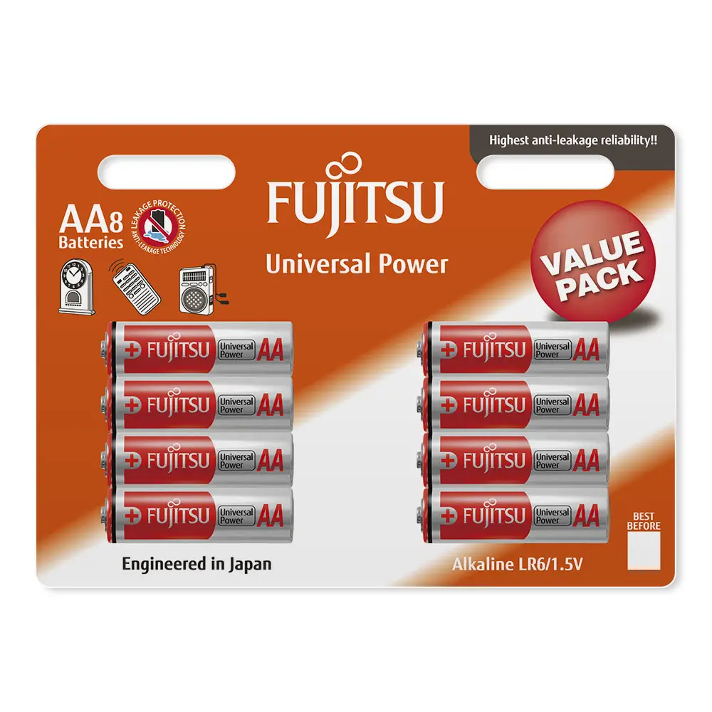 Fujitsu LR6(8B)FU 4976680949907 Ev İçi Kullanım Bataryaları
