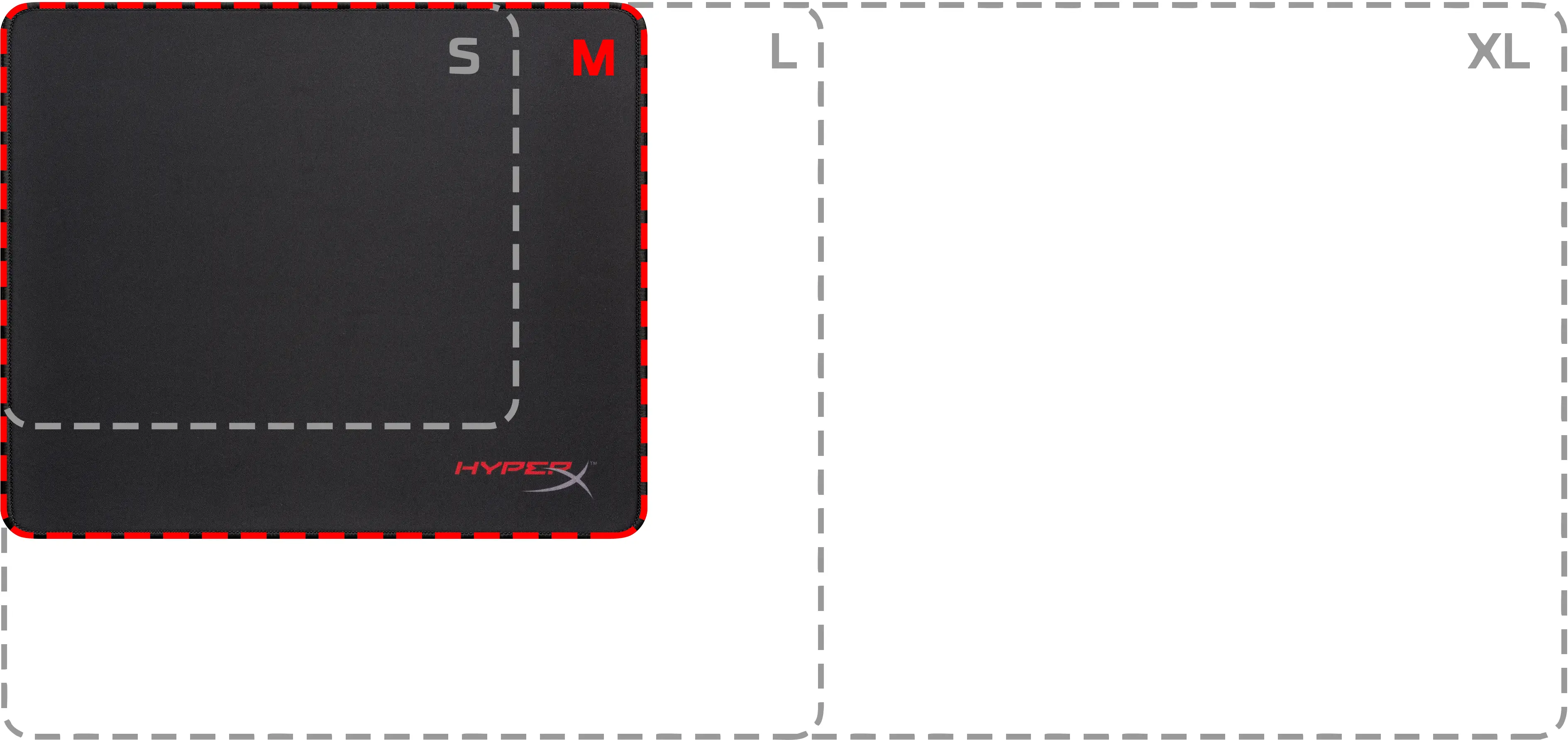HyperX FURY S - Gaming Mouse Pad - Cloth (M) 4P5Q5AA Thumbnail 2