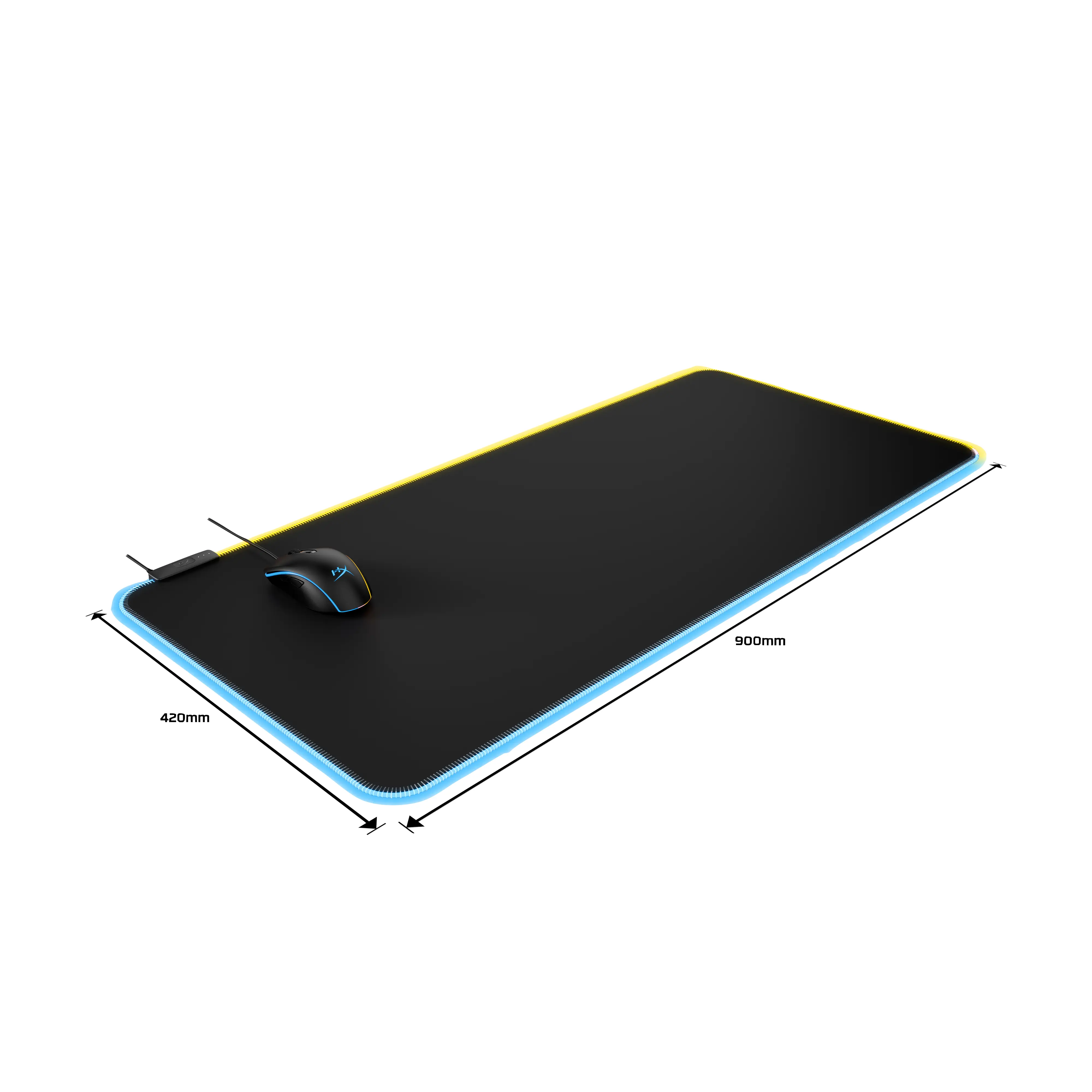 HyperX Pulsefire Mat - RGB Oyun Fare Altlığı - Kumaş (XL) 4S7T2AA Thumbnail 1