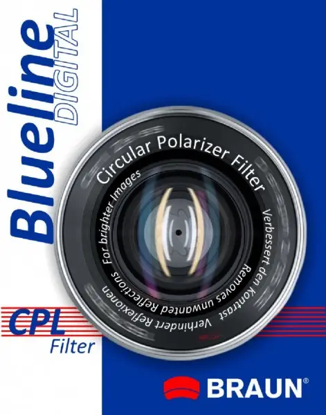 Braun 77mm Blueline Circular Polarising Filter 14181 Kamera Filtreleri
