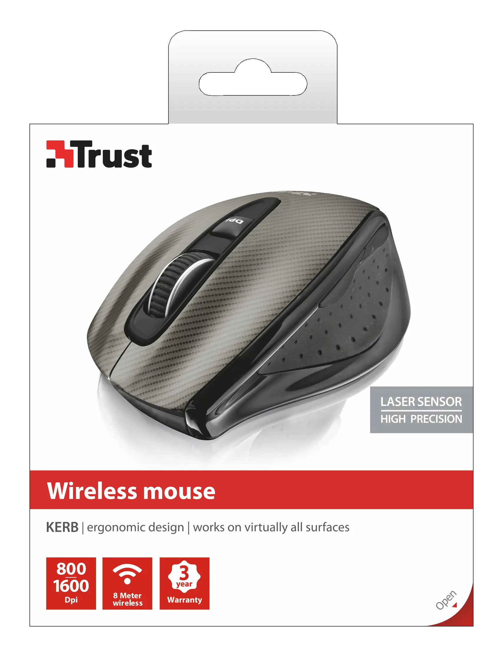 Trust Kerb 20784 1600 DPI Kablosuz Mouse Thumbnail 6