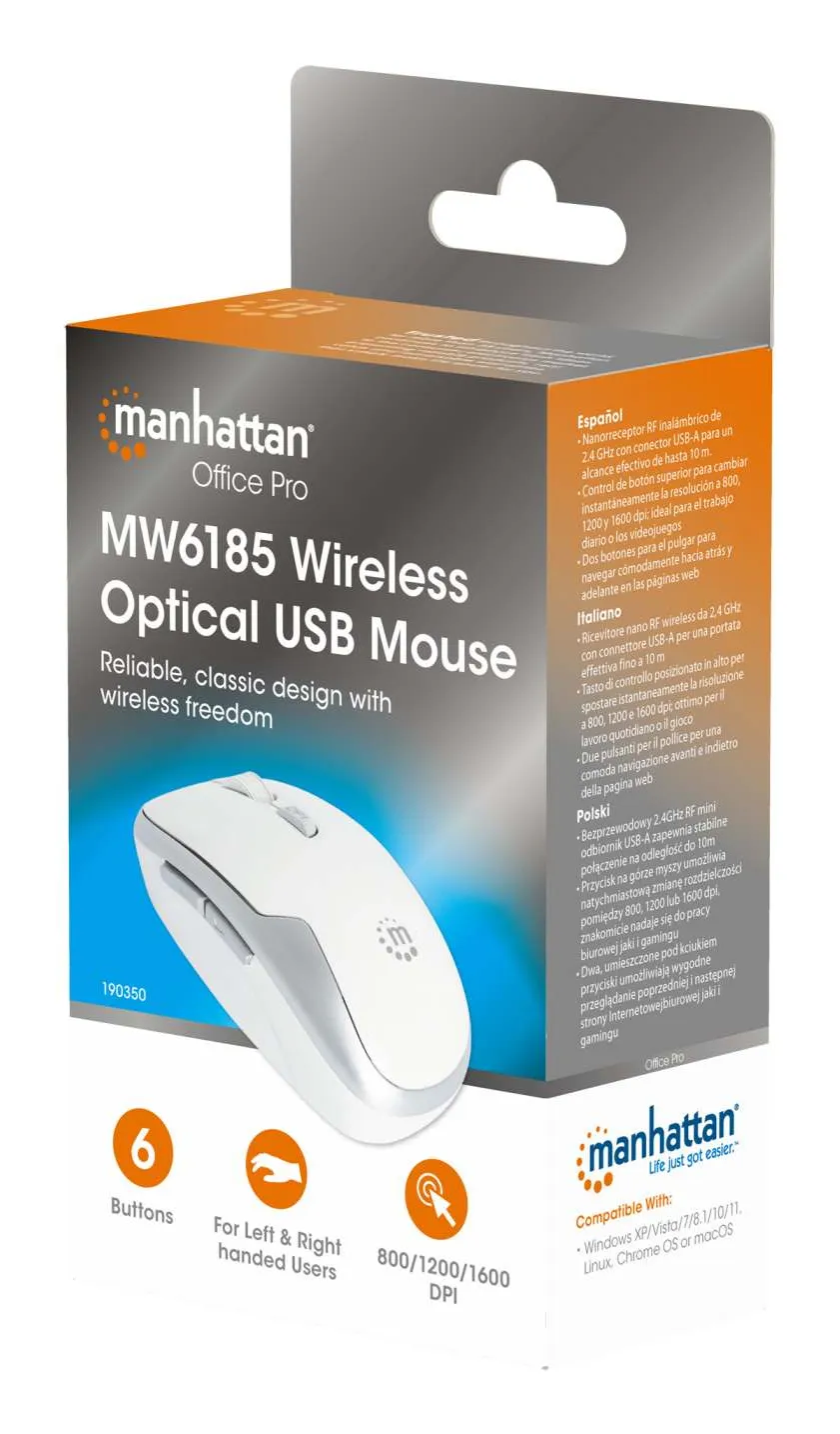 Manhattan 190350 1600 DPI Kablosuz Mouse Thumbnail 2