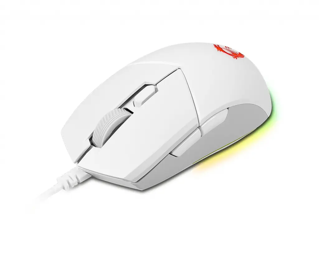 MSI CLUTCH GM11 WHITE S12-0401950-CLA 5000 DPI Oyuncu Faresi Thumbnail 3