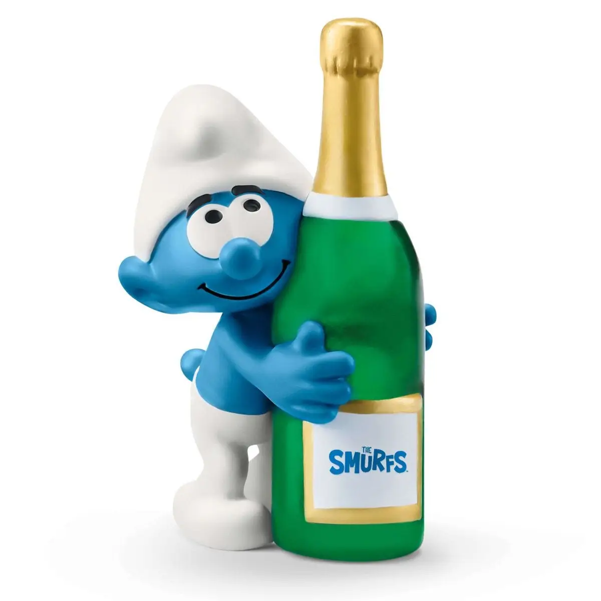 schleich Smurf with bottle 20821 The Smurfs Oyuncak Figür Figür Oyuncak